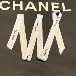 Chanel white ribbon